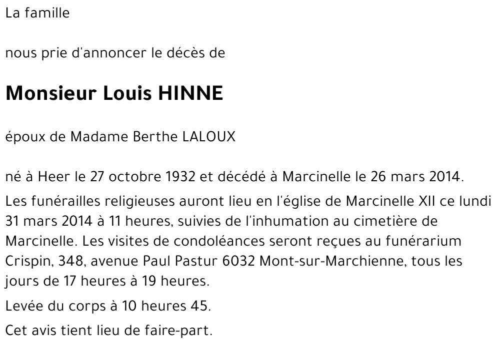 Louis HINNE