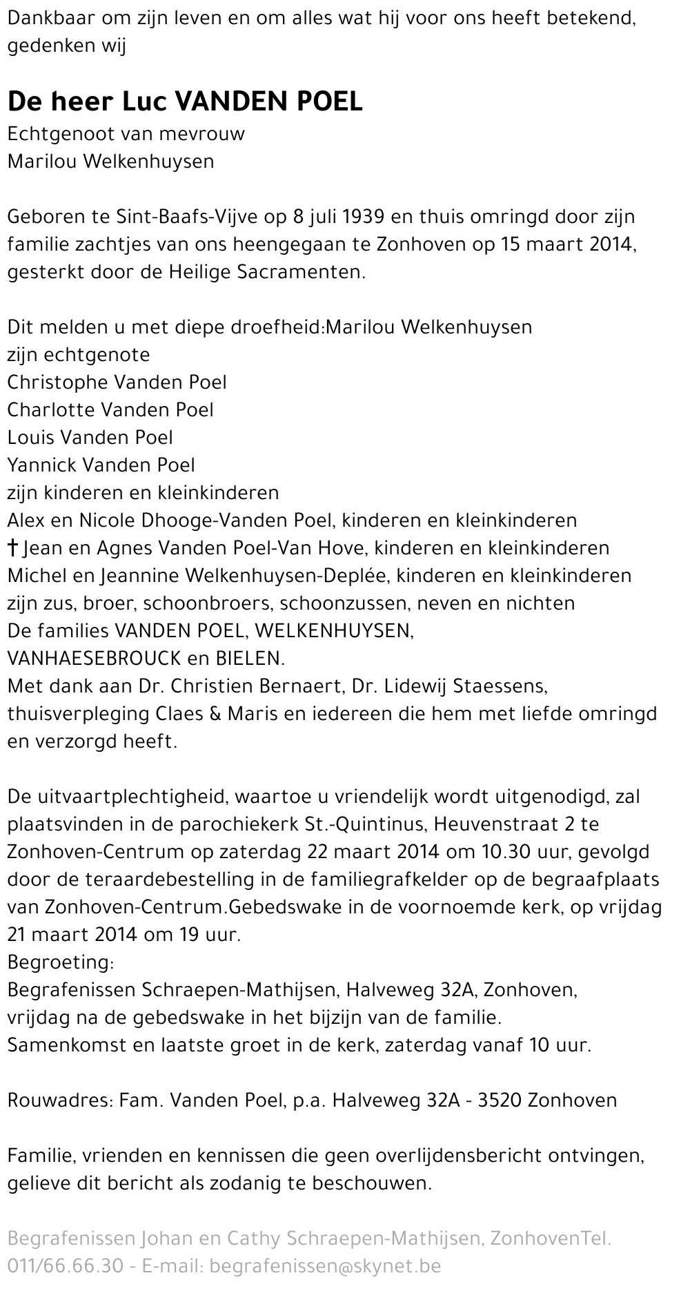 Luc Vanden Poel
