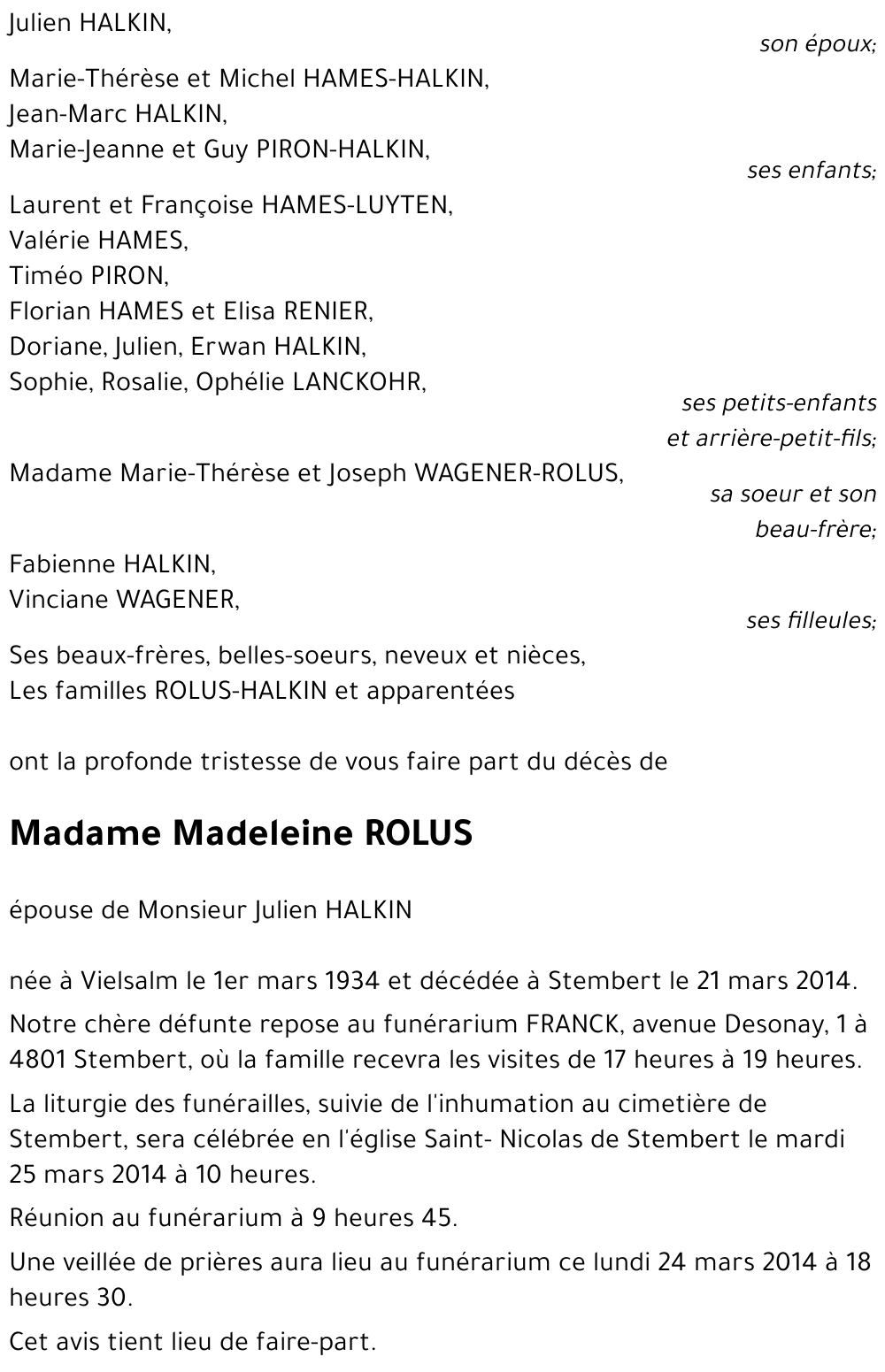 Madeleine ROLUS