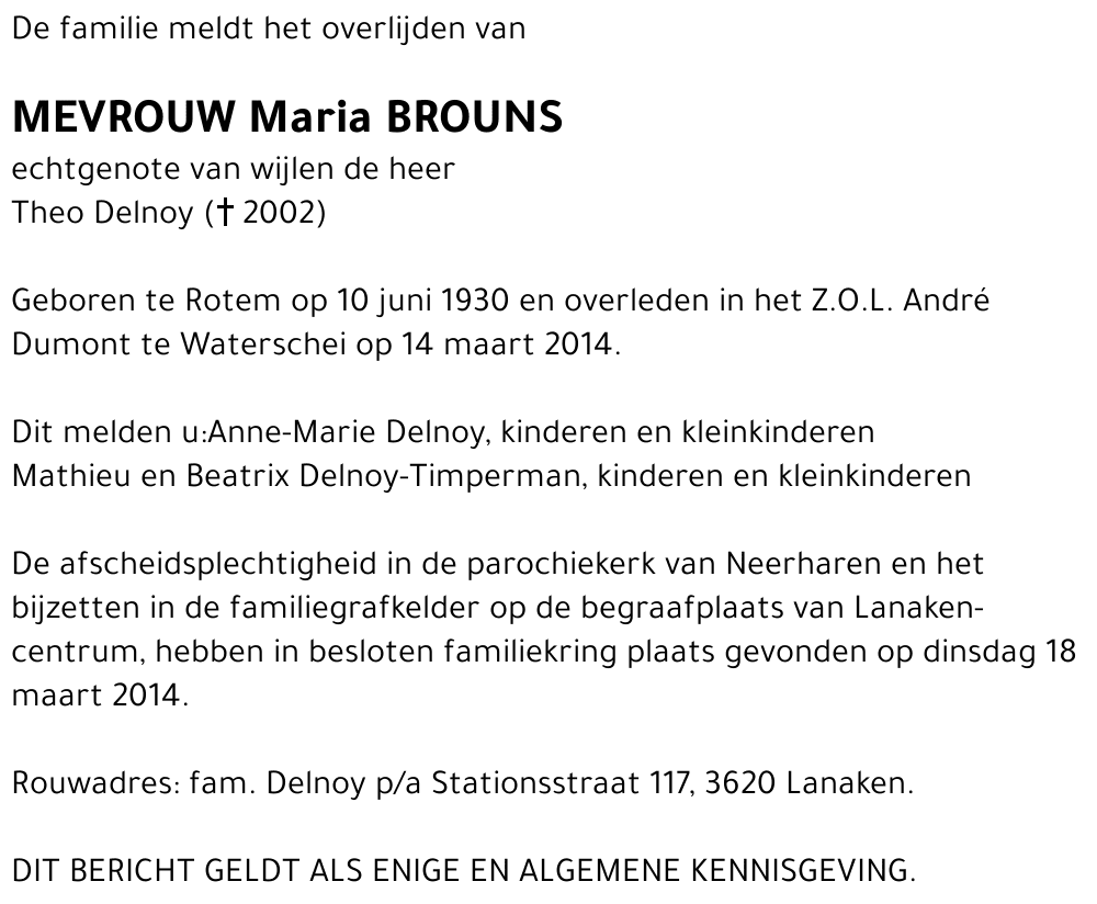 Maria Brouns