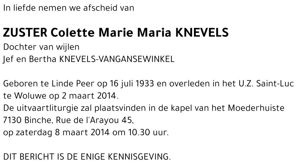 Maria KNEVELS