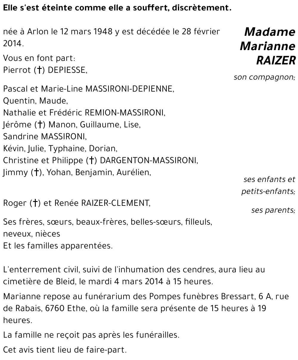 Marianne RAIZER