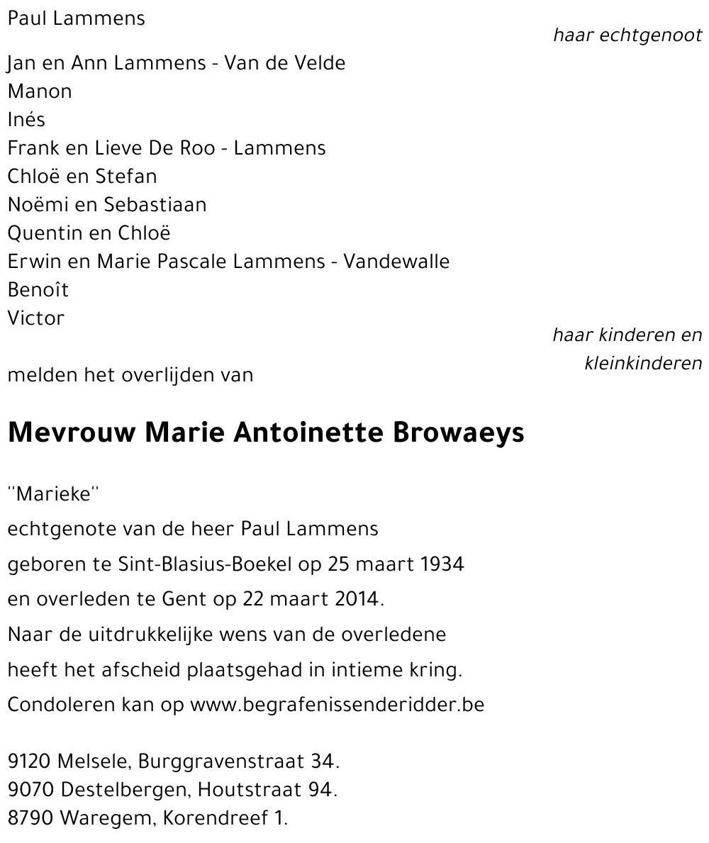 Marie Antoinette Browaeys