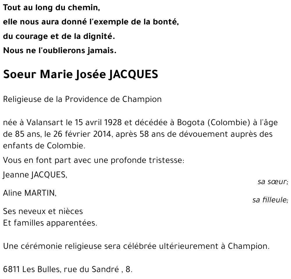 Marie-Josée JACQUES