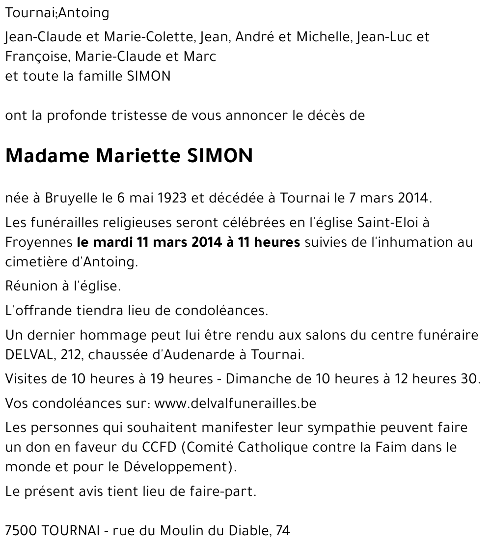 Mariette SIMON