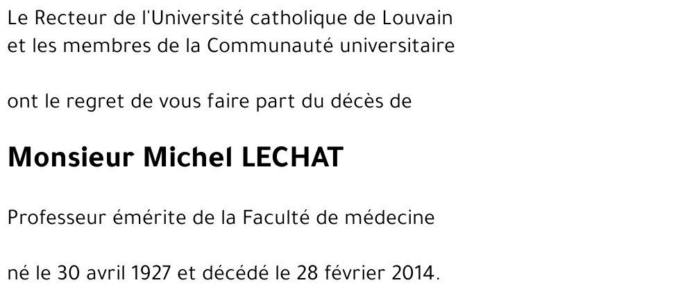 Michel LECHAT