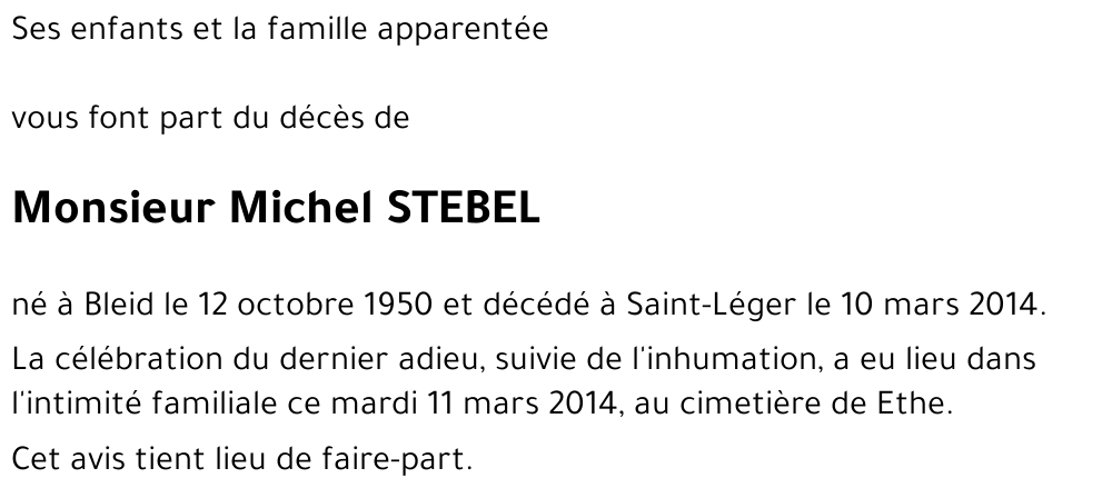 Michel STEBEL