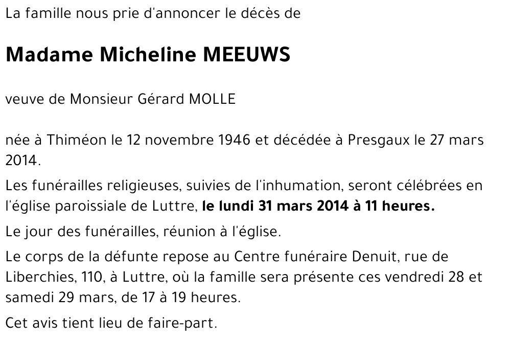 Micheline MEEUWS