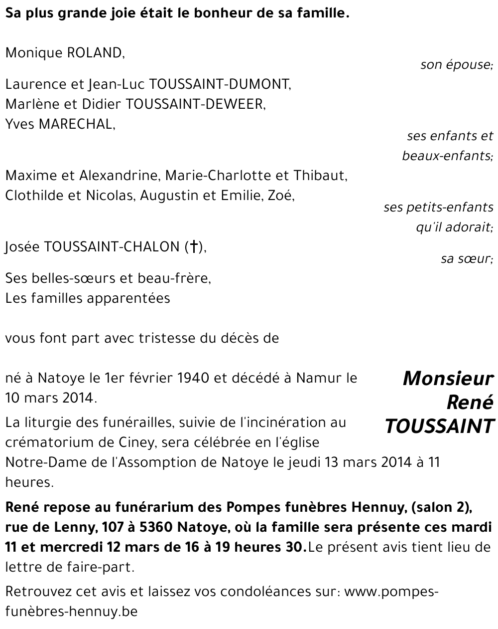 René TOUSSAINT