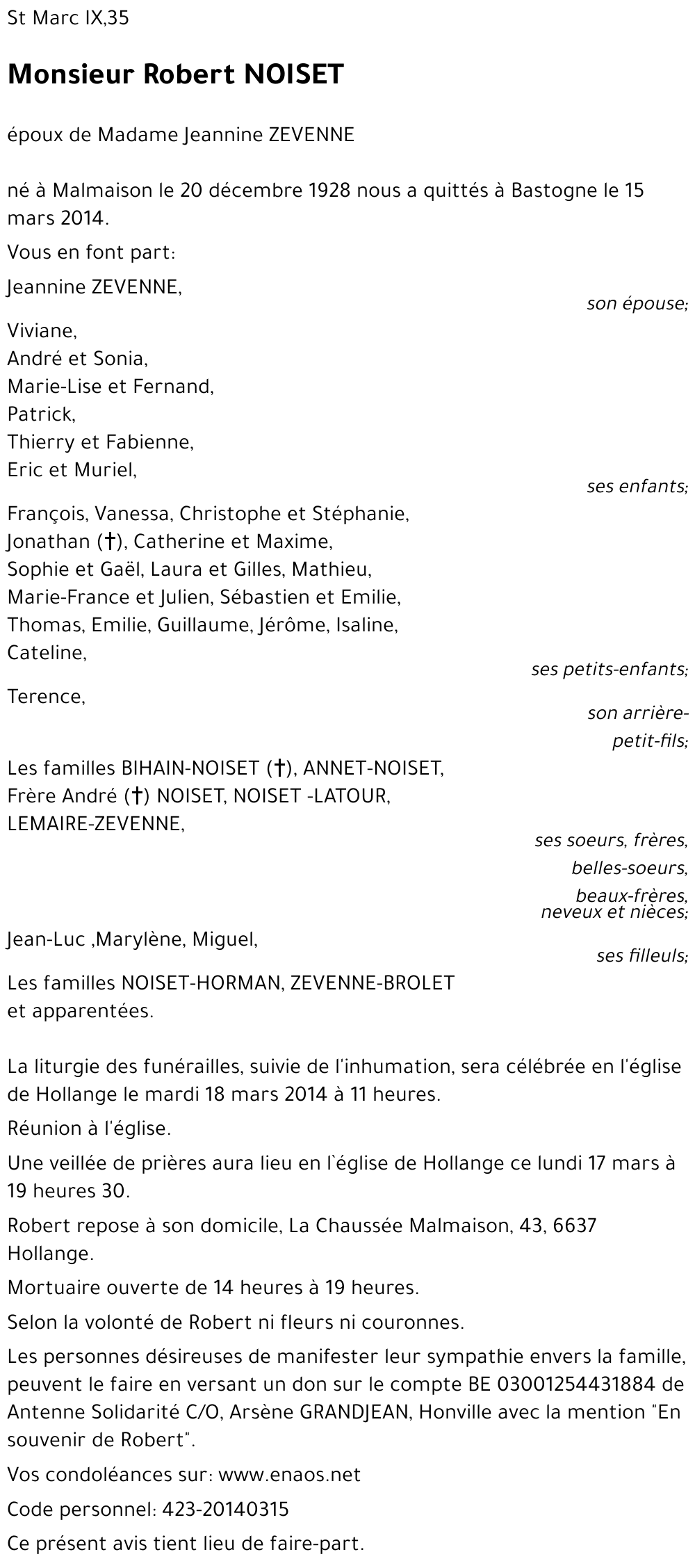 Robert NOISET