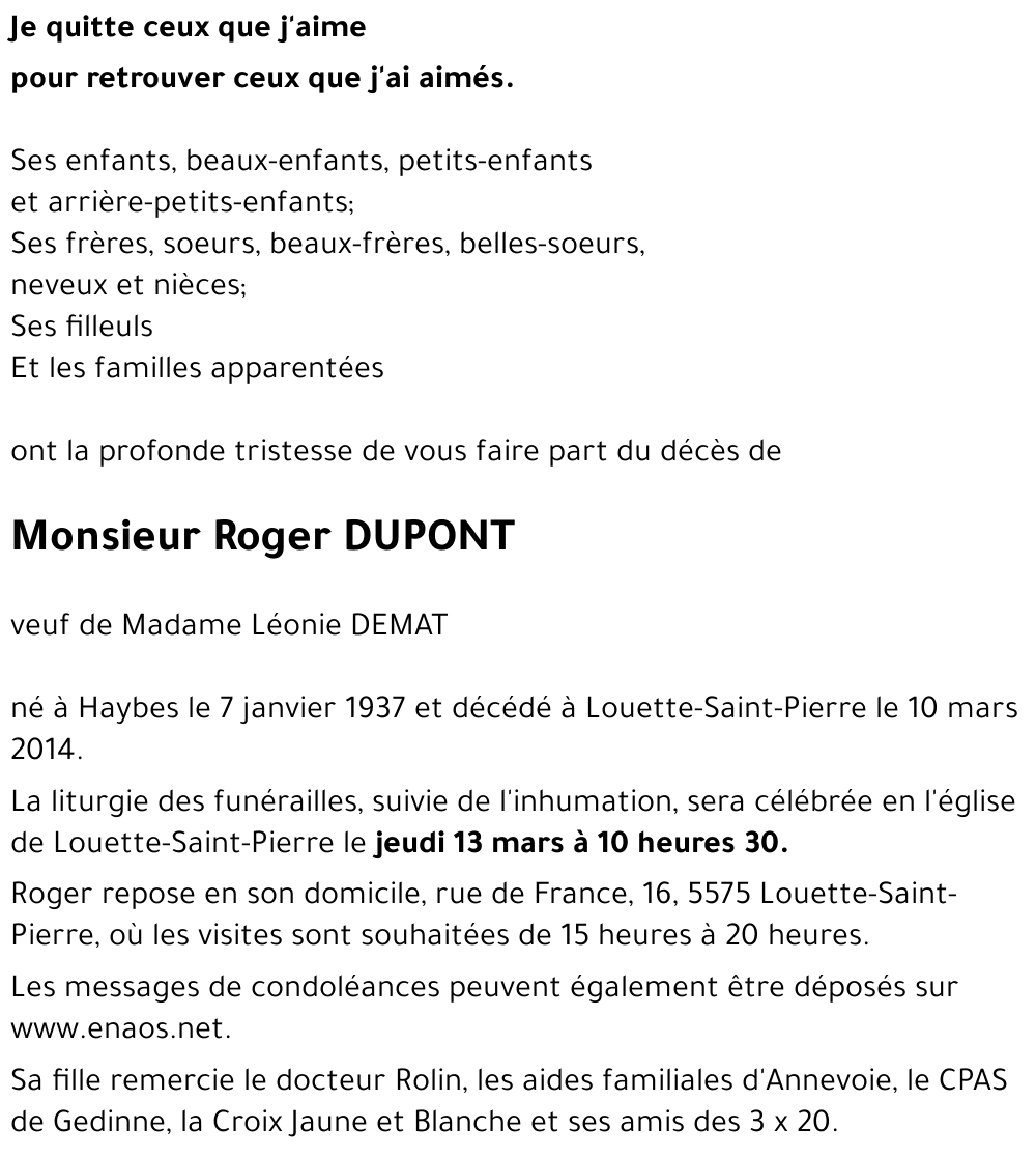 Roger DUPONT