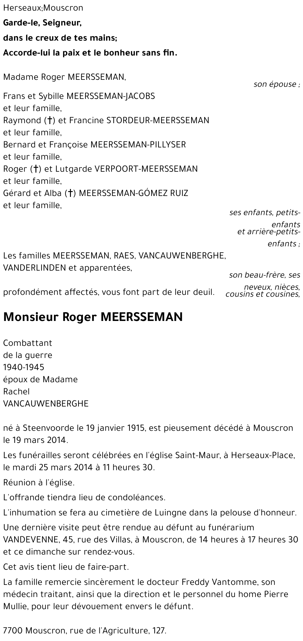 Roger MEERSSEMAN