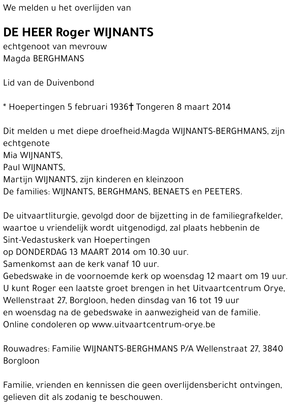 Roger Wijnants