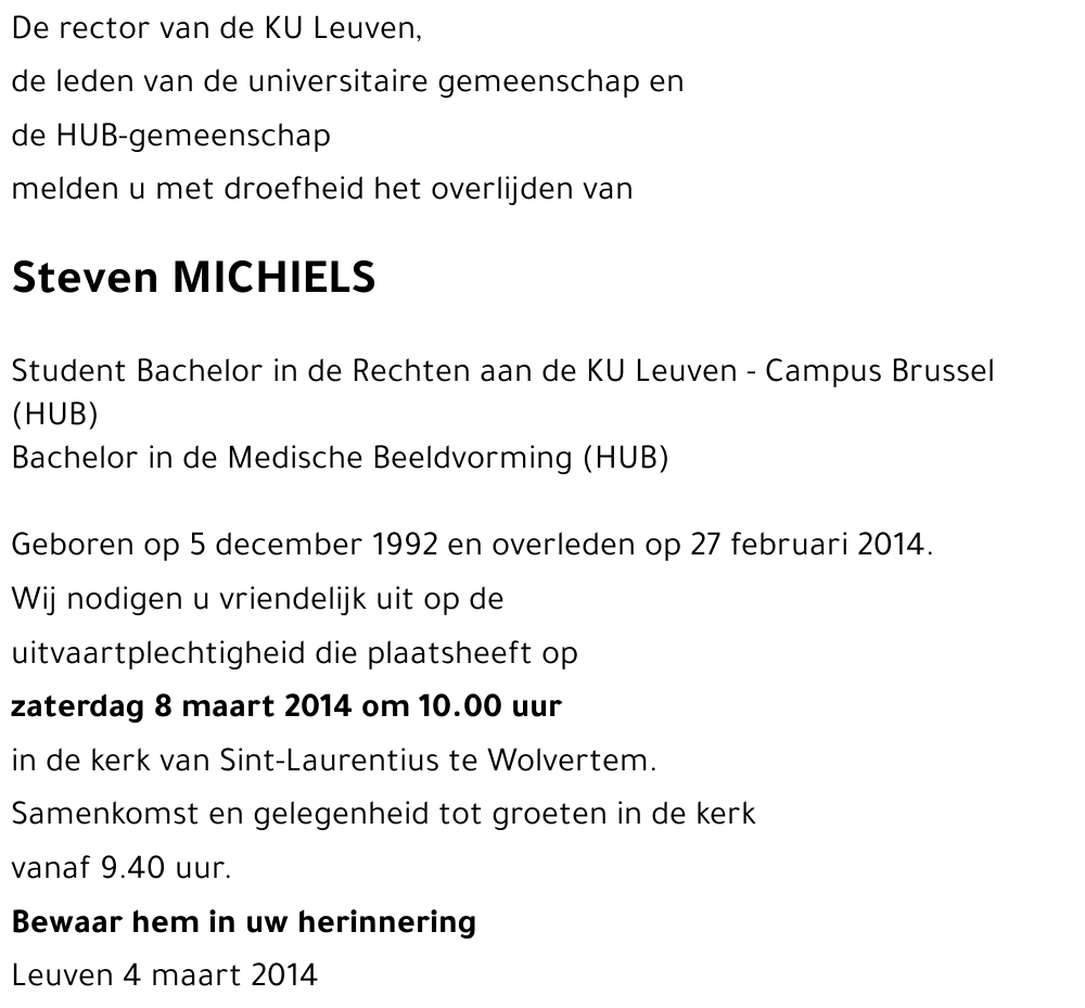 Steven MICHIELS