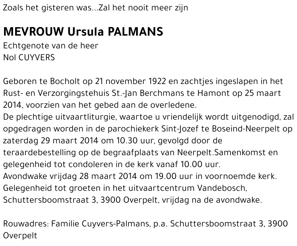 Ursula PALMANS