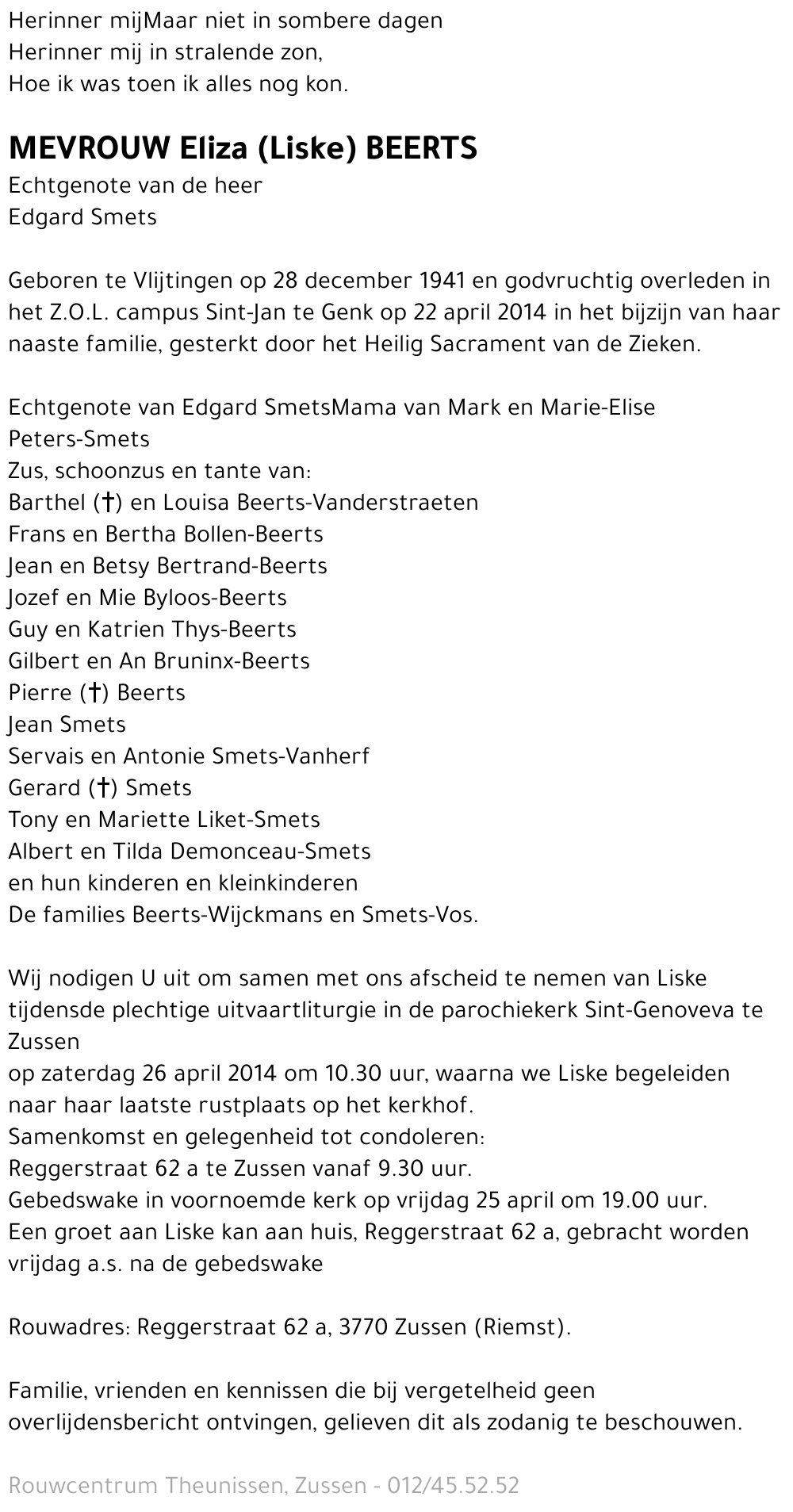 Alice (Liske) Beerts