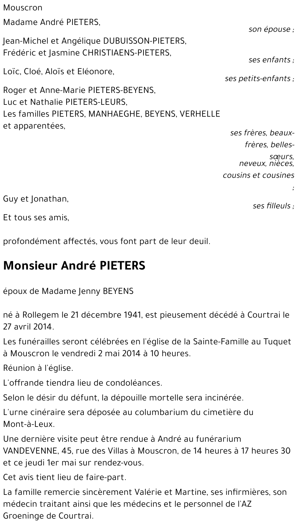 André PIETERS