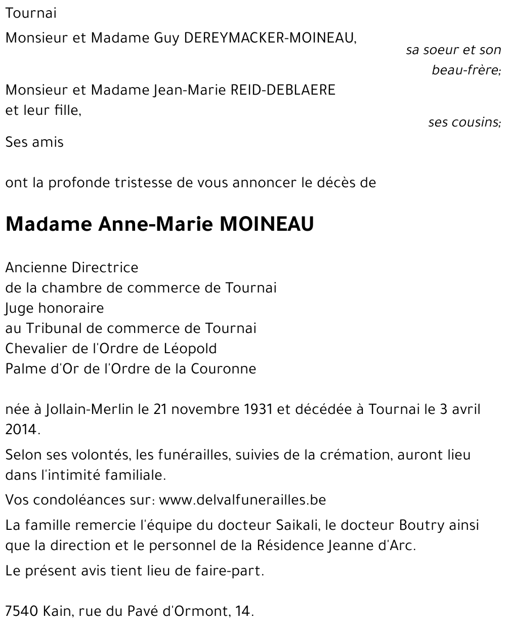 Anne-Marie MOINEAU