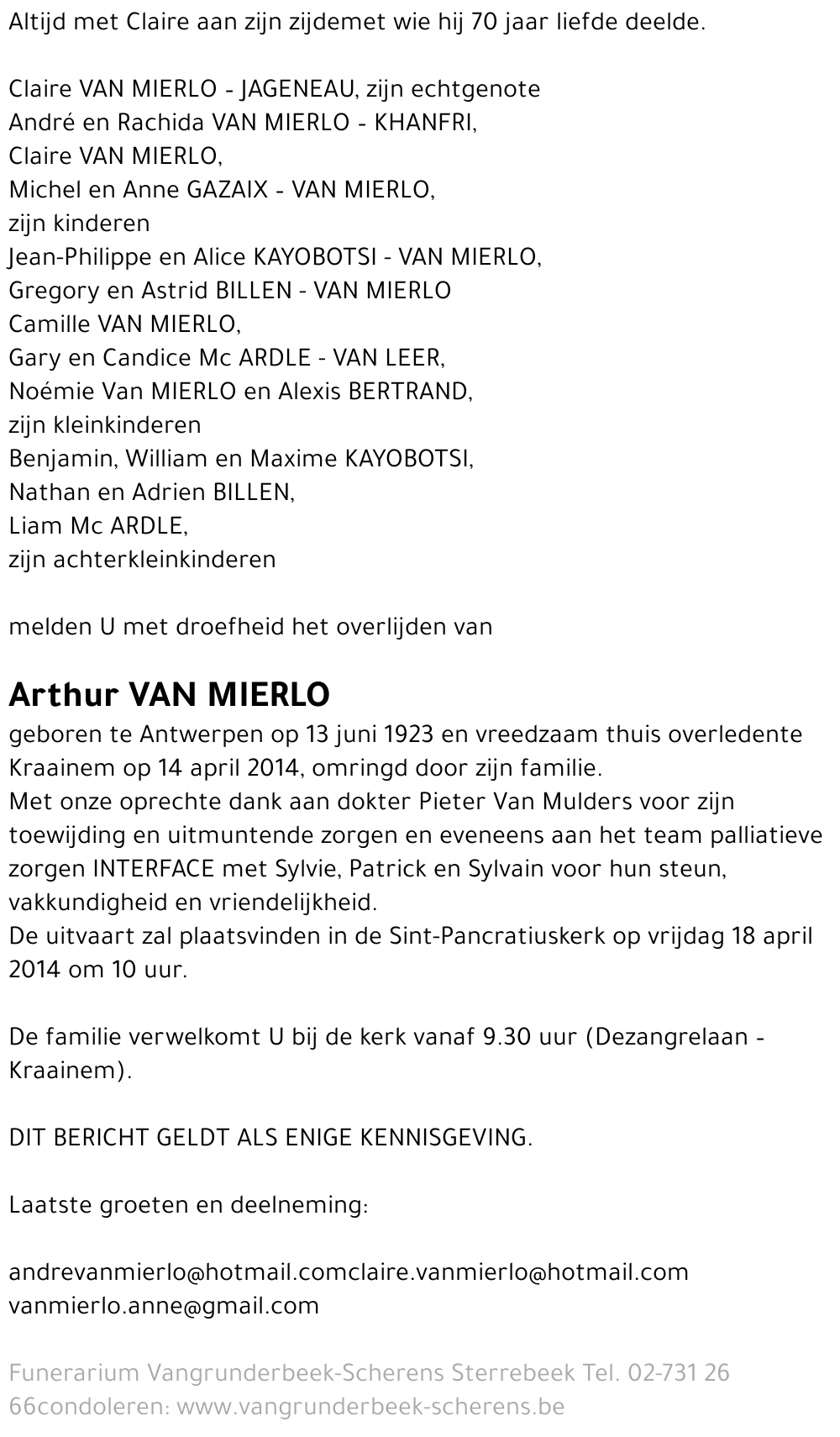 Arthur Van Mierlo