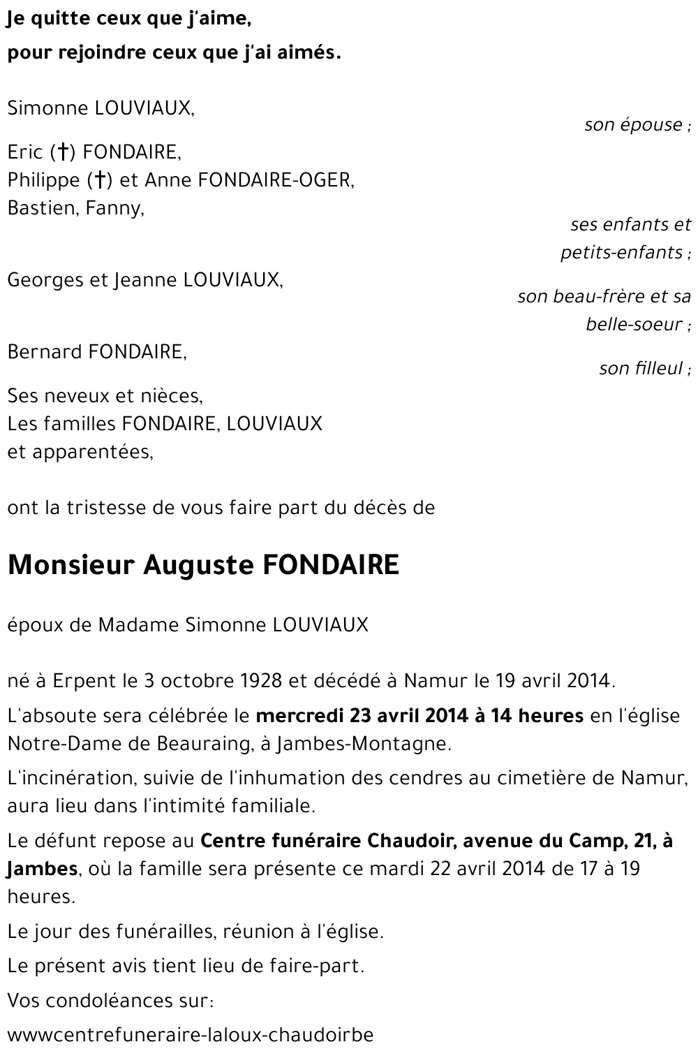 Auguste FONDAIRE