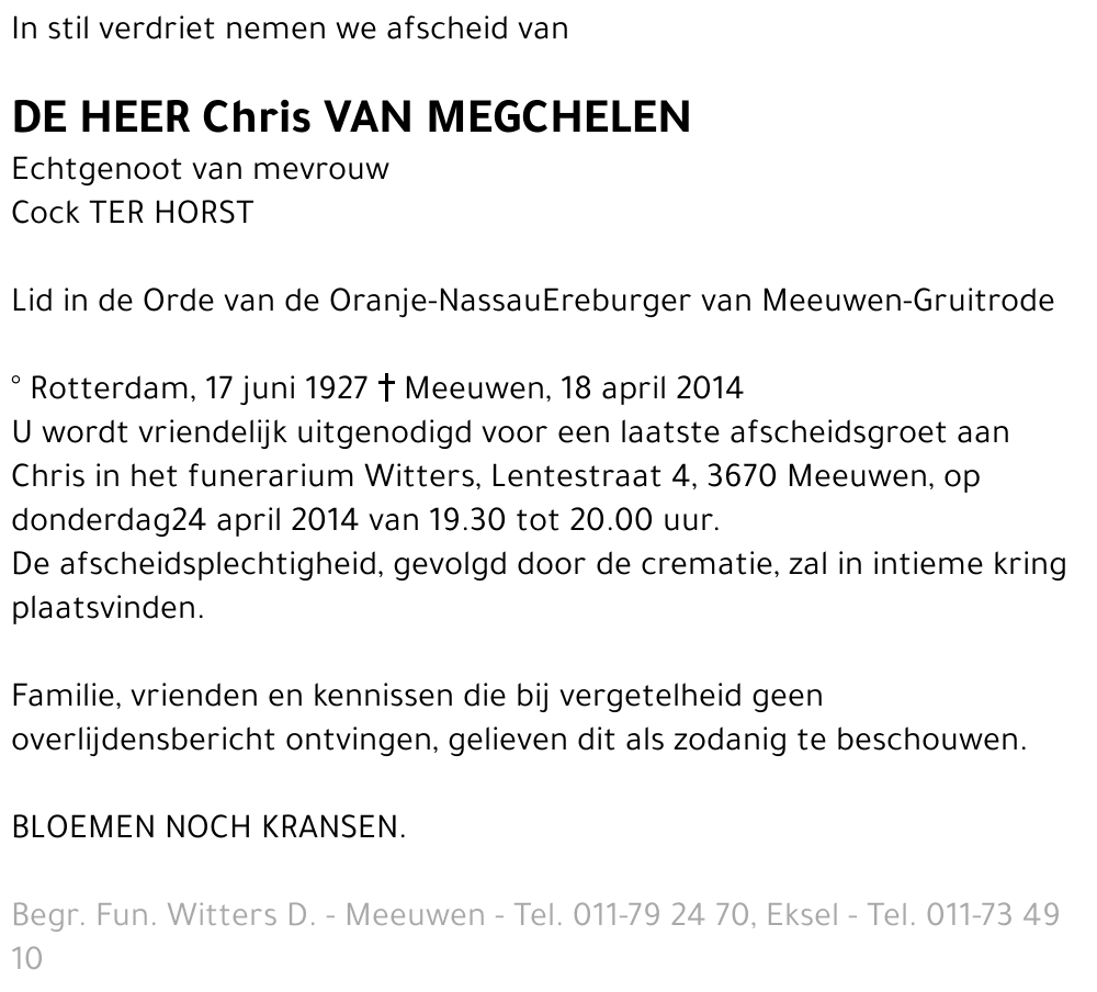 Chris van Megchelen