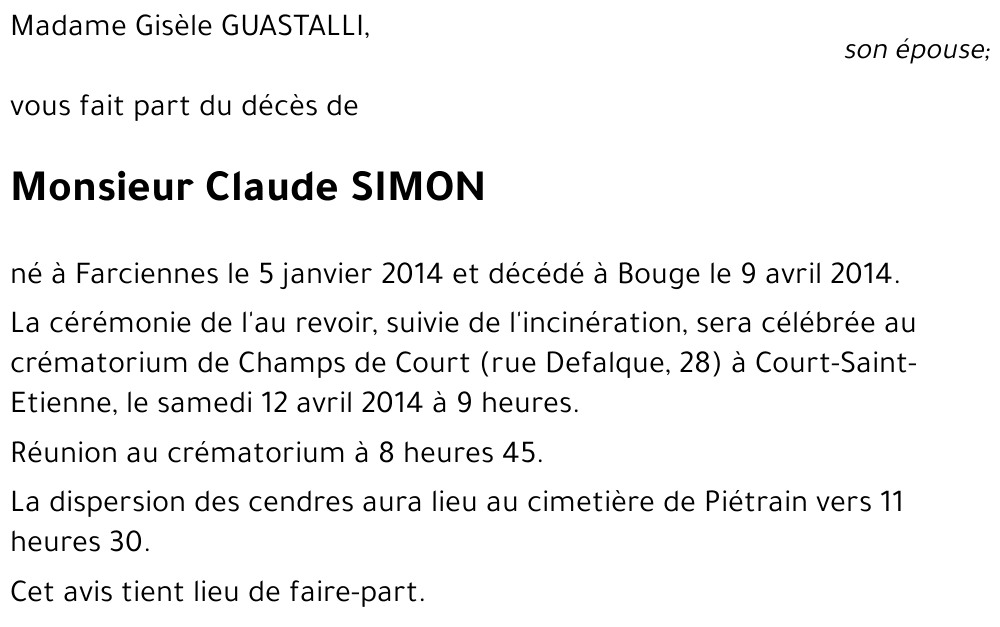 claude SIMON