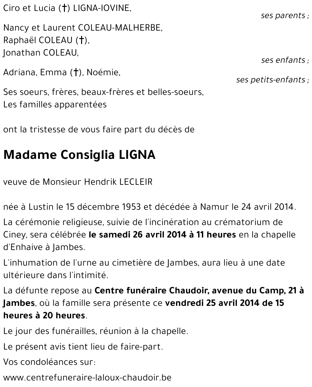 Consiglia LIGNA