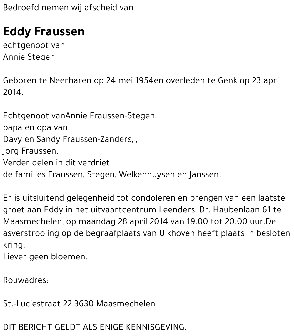 Eddy Fraussen