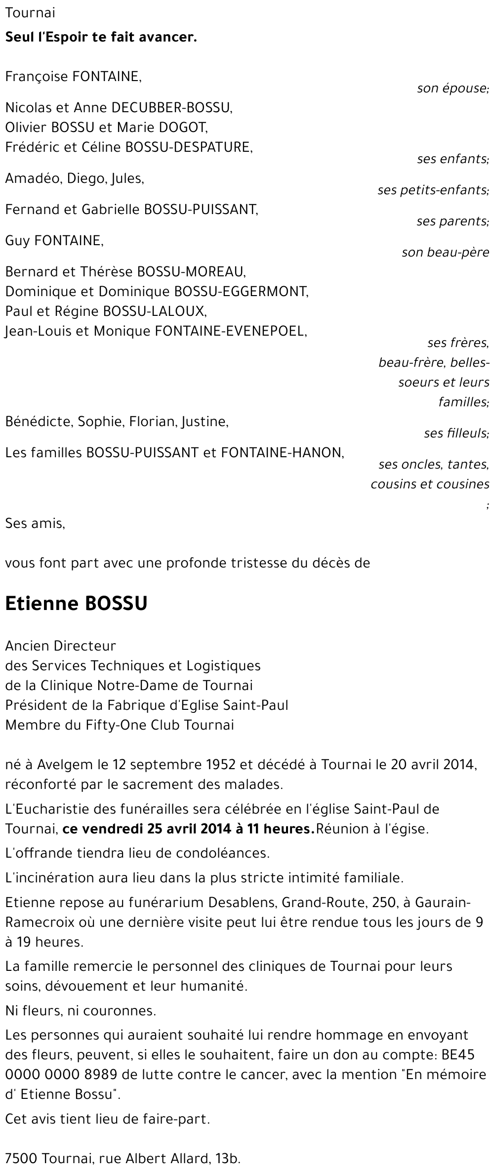 Etienne BOSSU