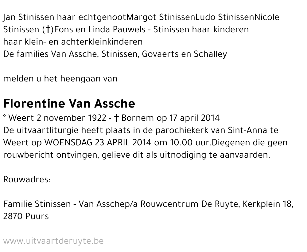 Florentine Van Assche