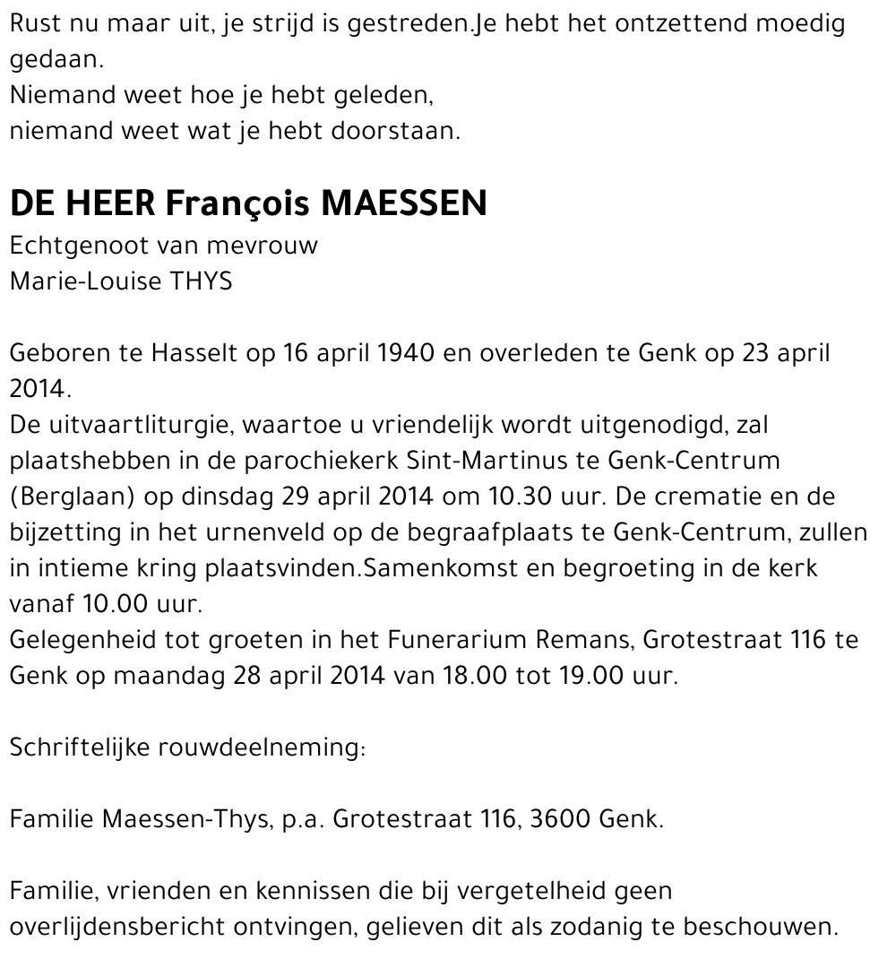François MAESSEN