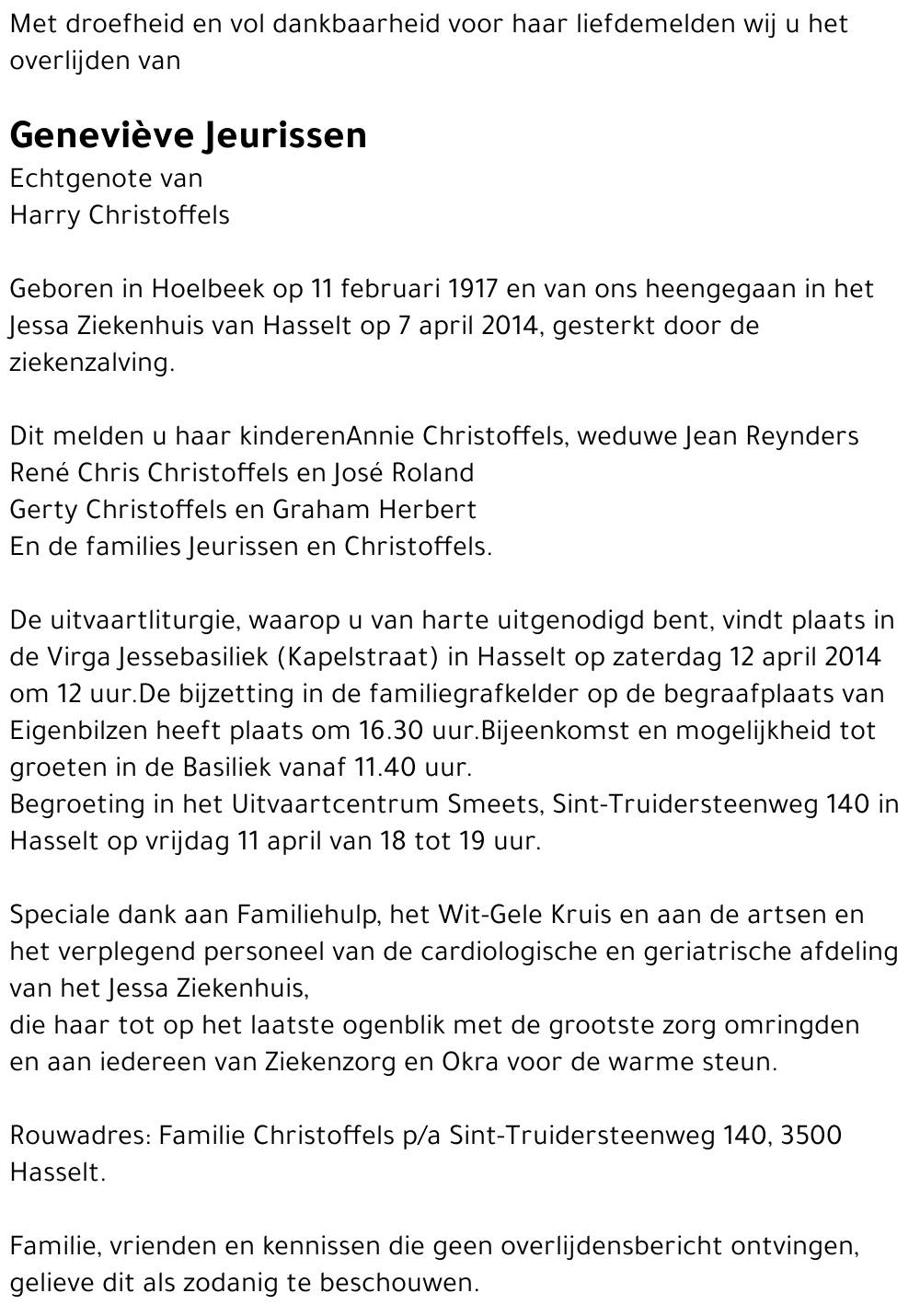 Geneviève Jeurissen