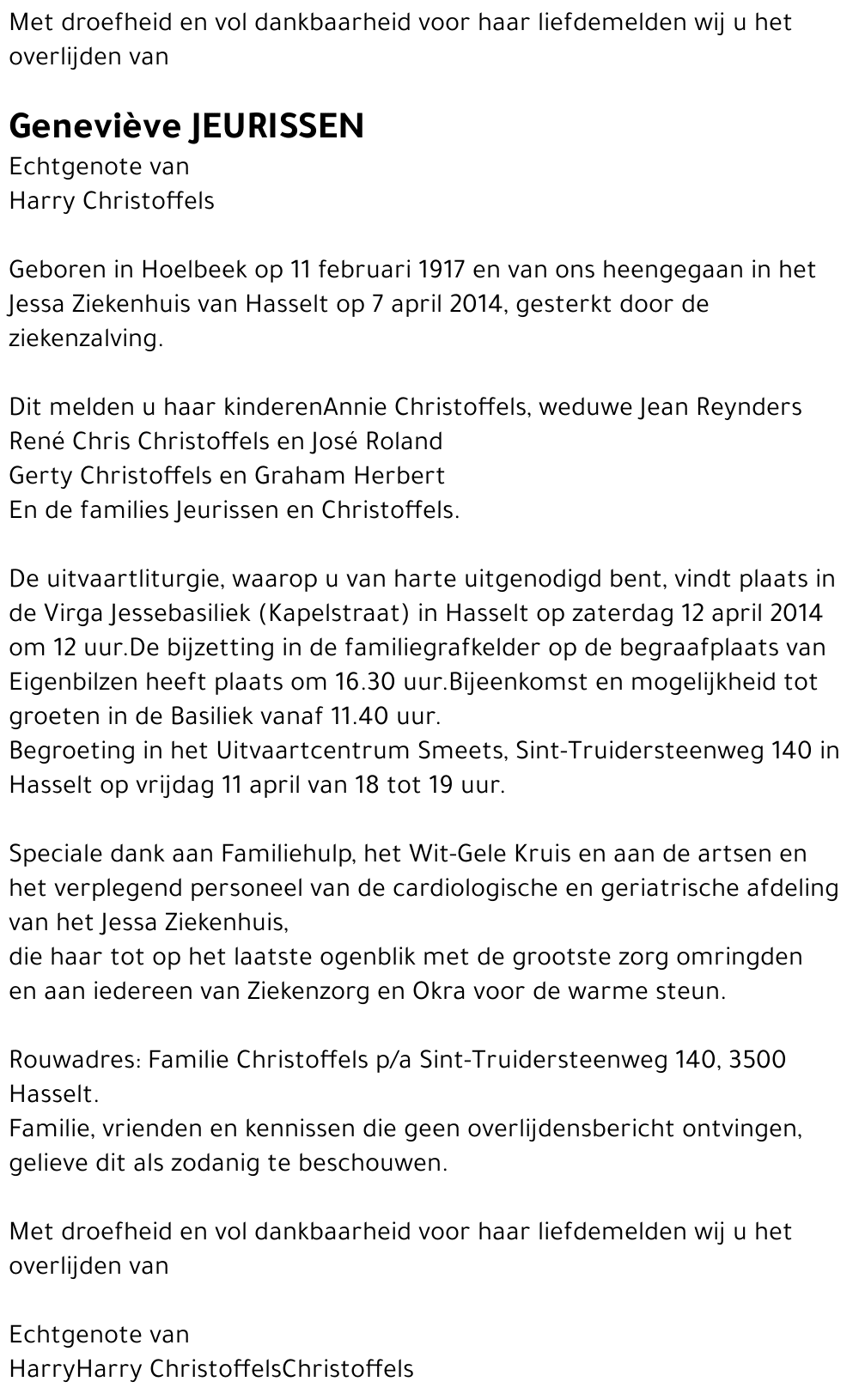 Geneviève Jeurissen