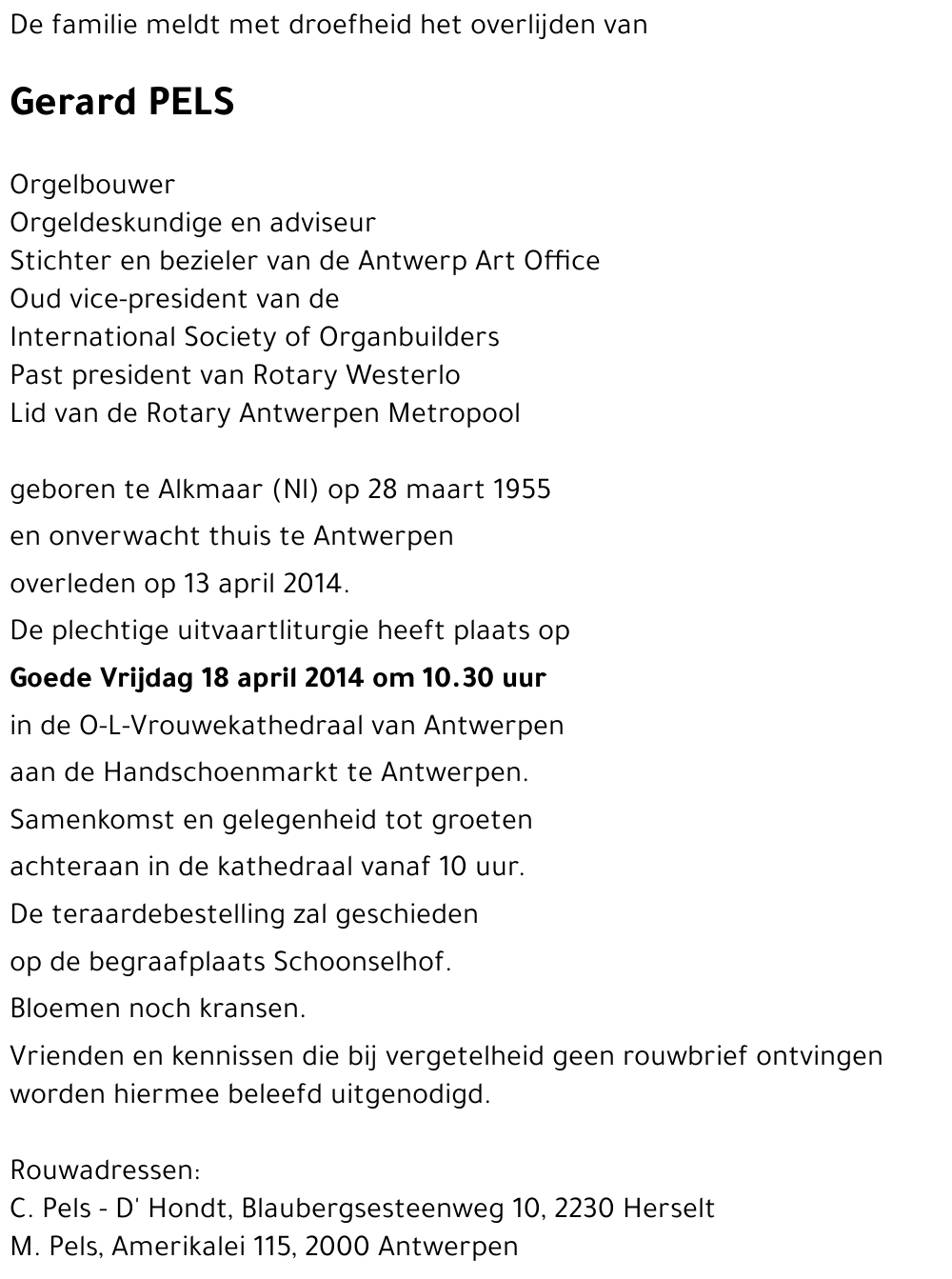 Gerard PELS
