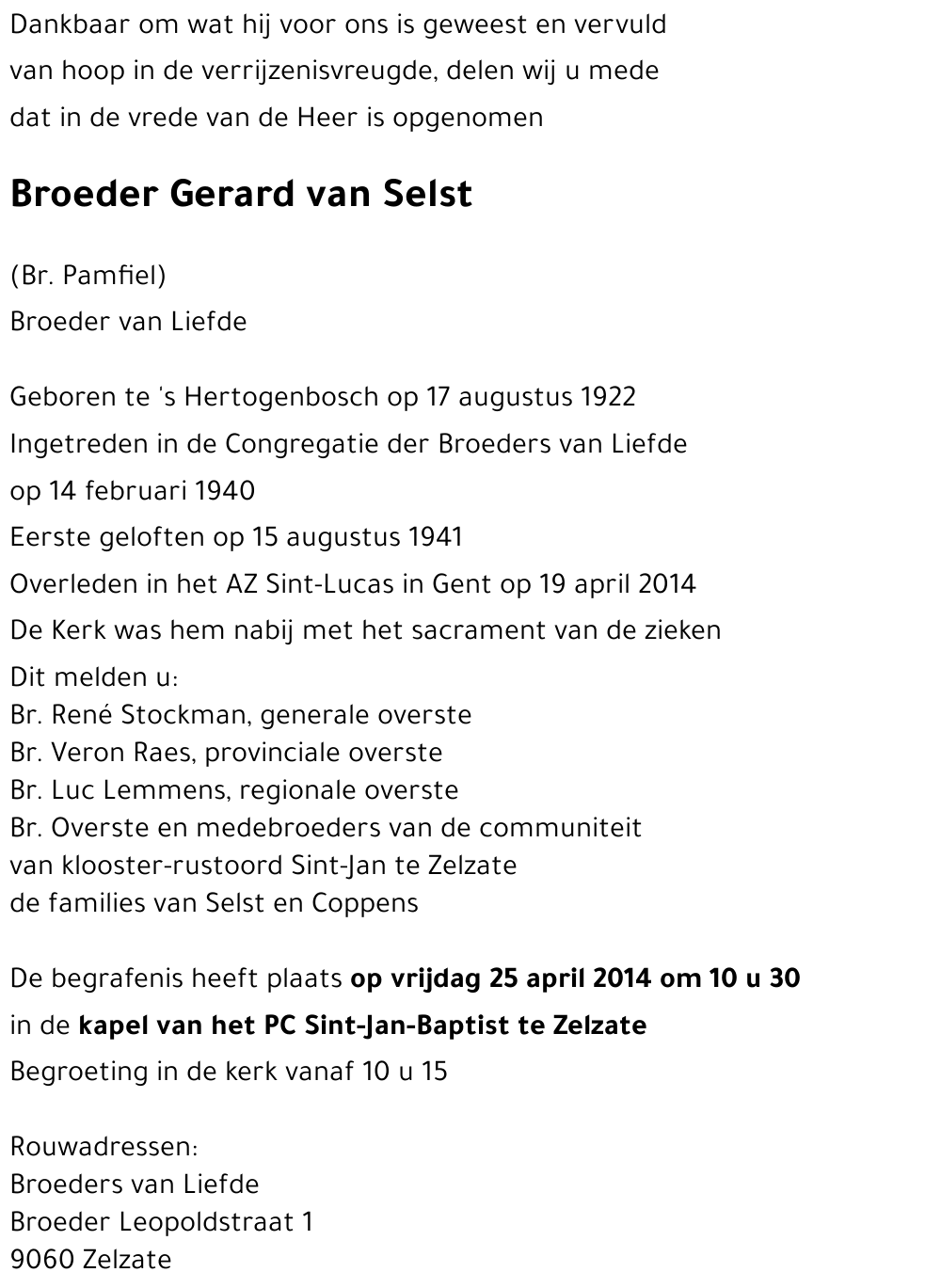 Gerard van Selst
