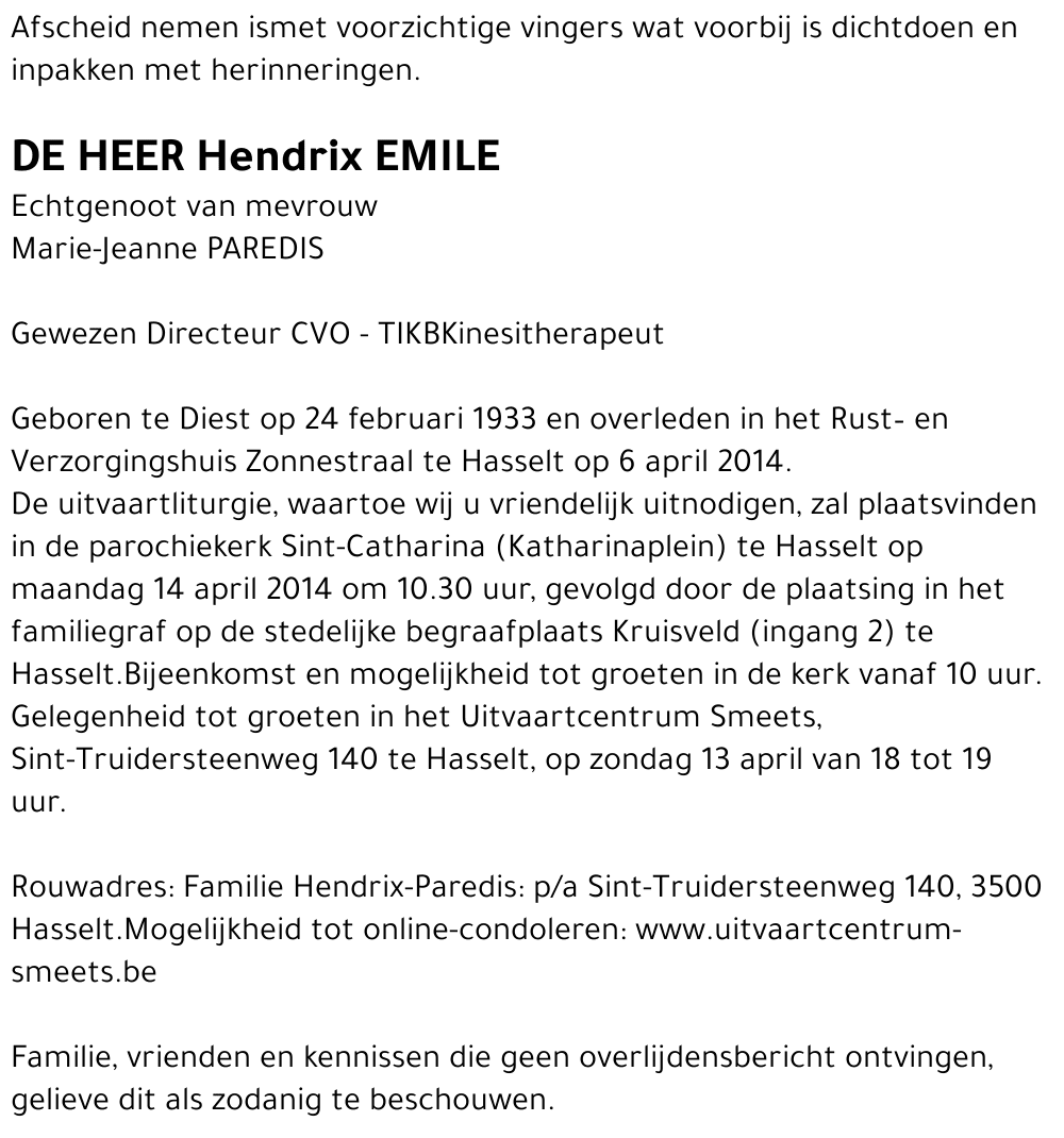 Hendrix Emile