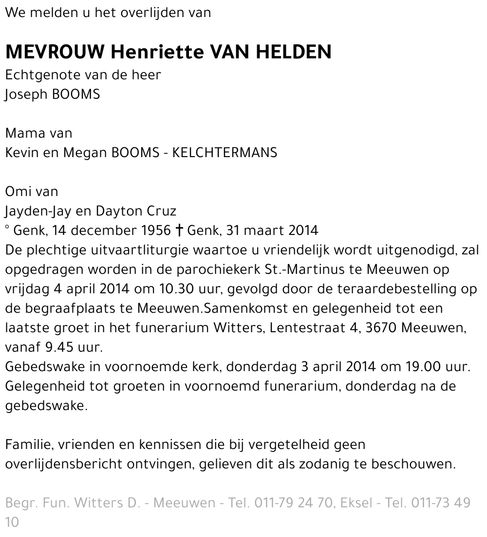 Henriette Van Helden
