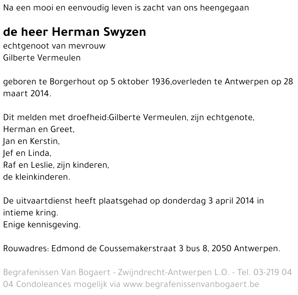 Herman Swyzen