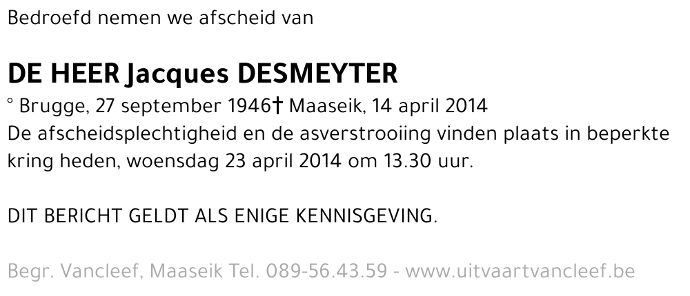 Jacques Desmeyter