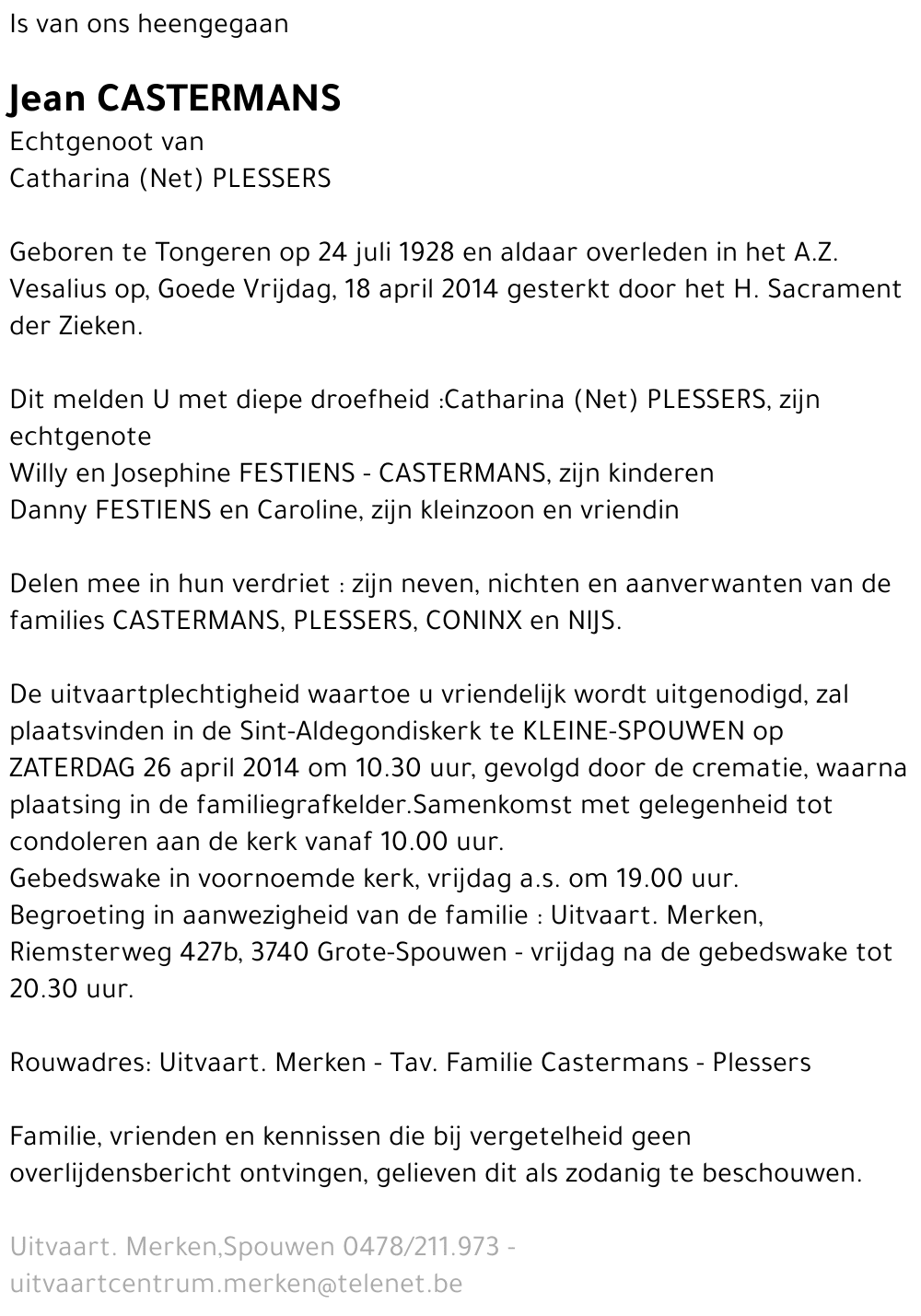 Jean CASTERMANS