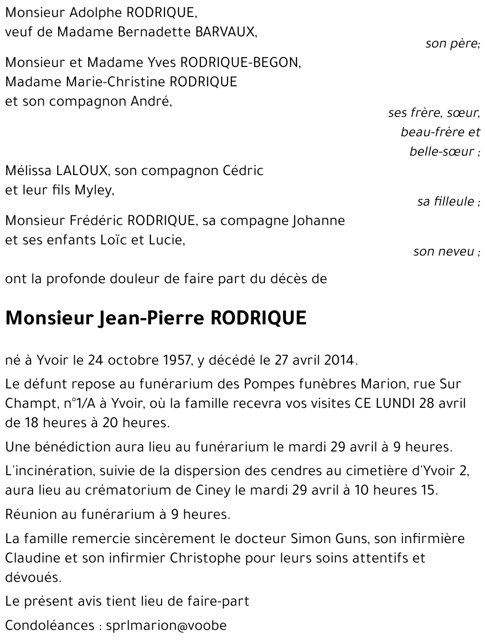 Jean-Pierre RODRIQUE
