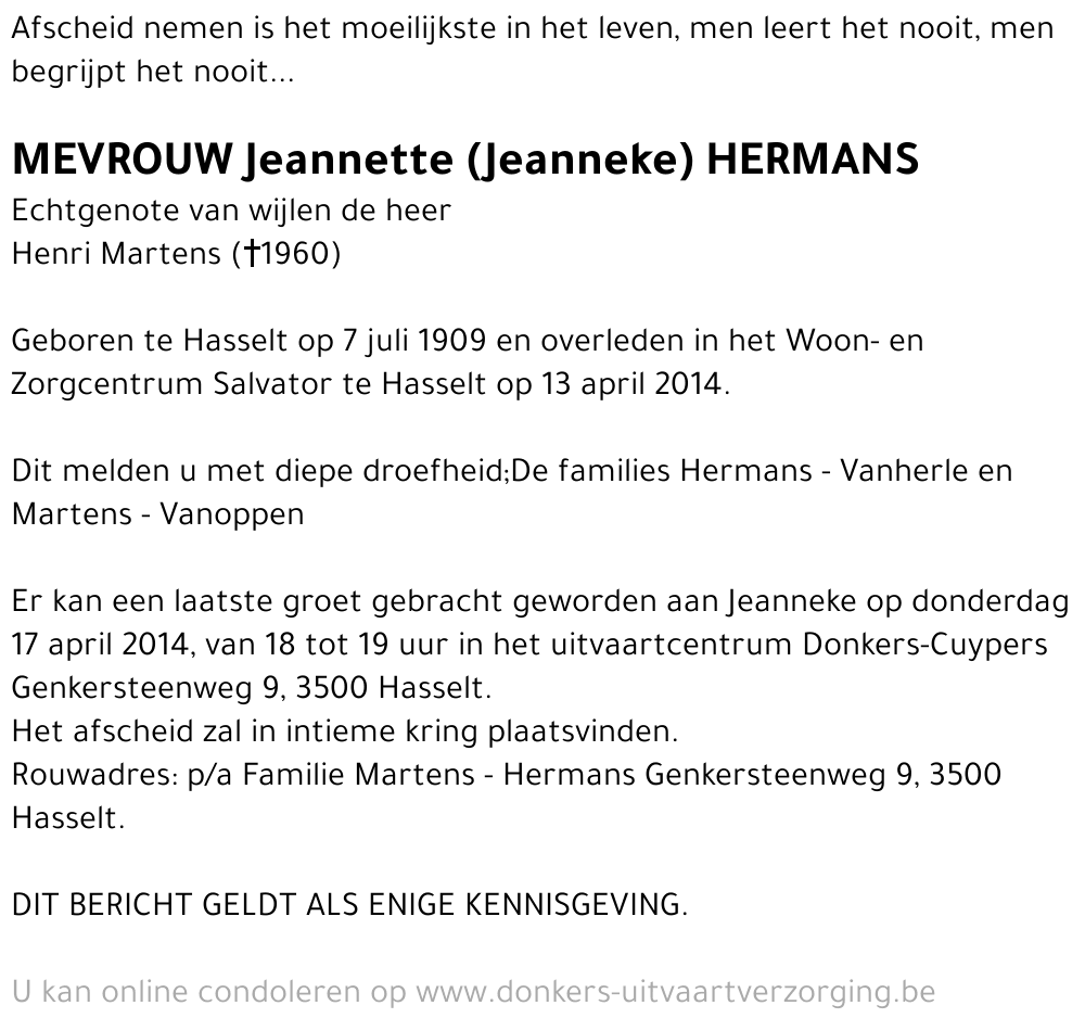 Jeannette Hermans