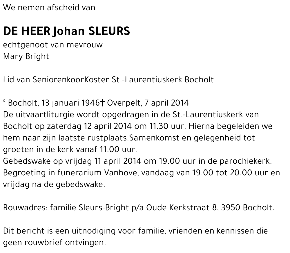 Johan Sleurs