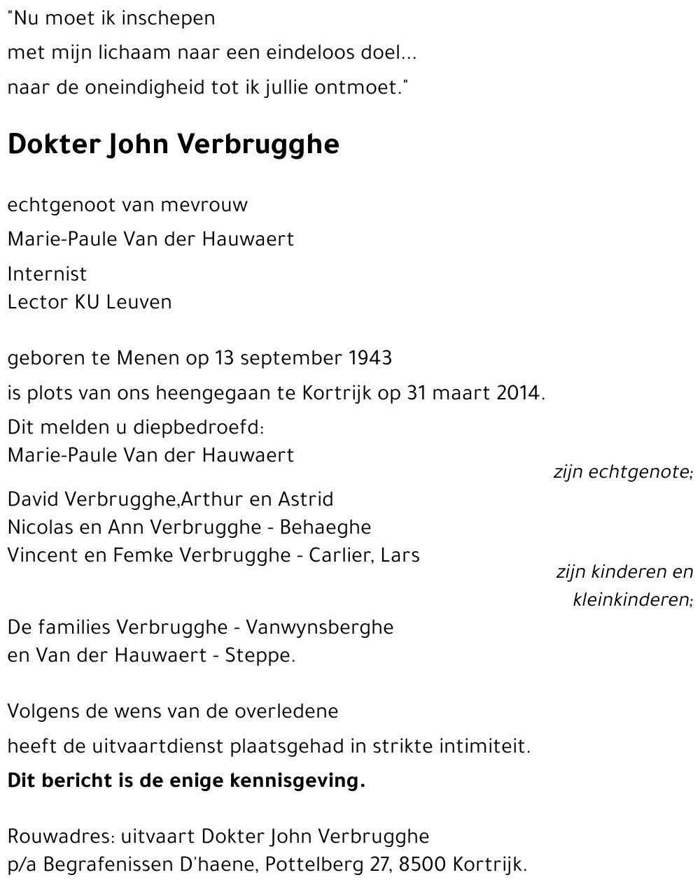 John Verbrugghe