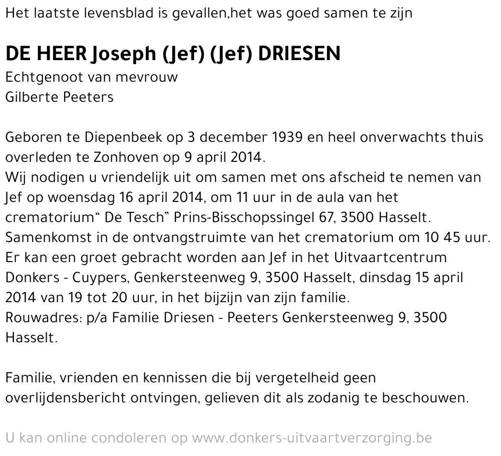 Joseph Driesen
