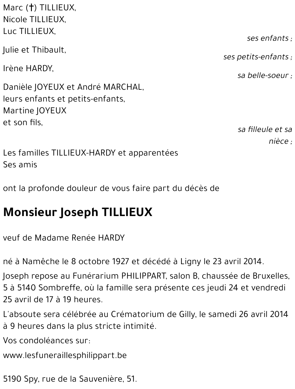 Joseph TILLIEUX