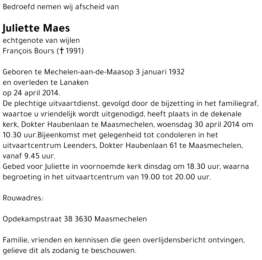 Juliette Maes