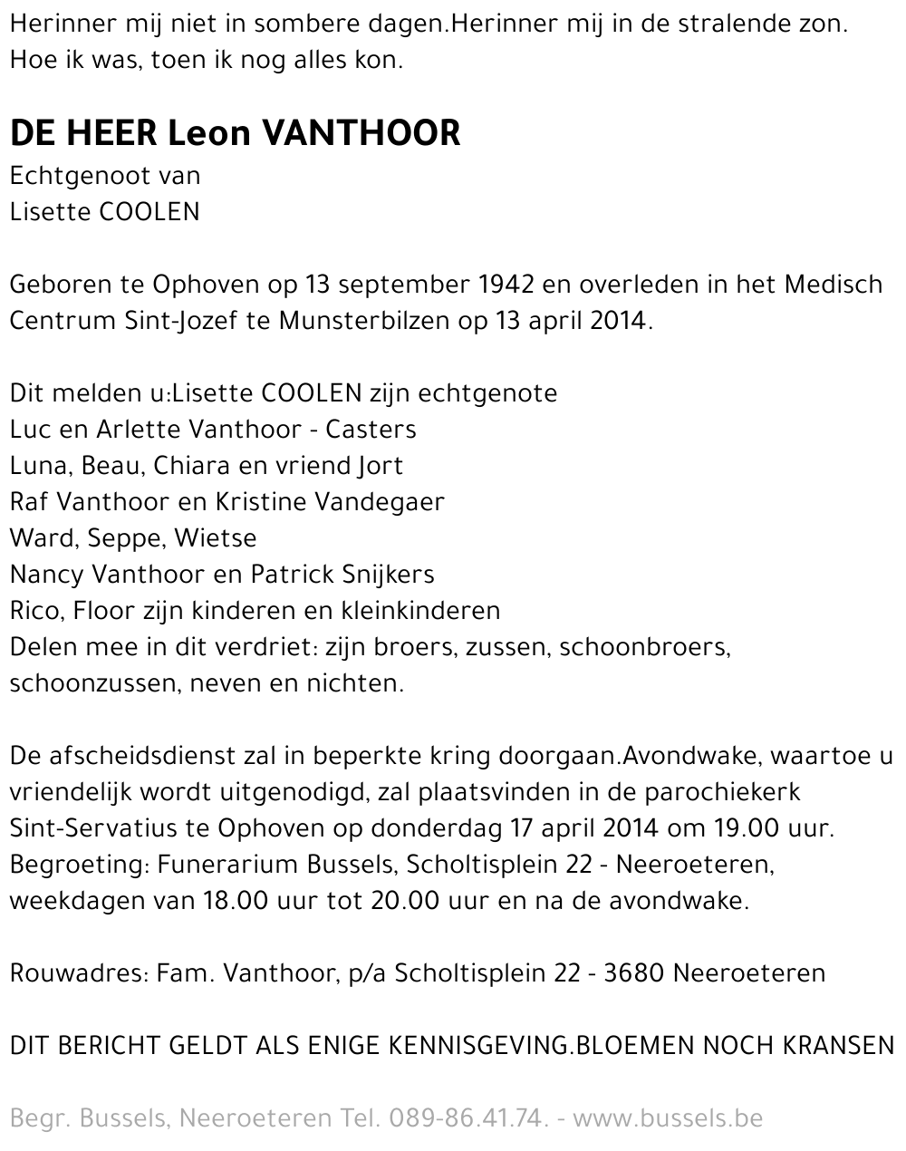 Leon VANTHOOR