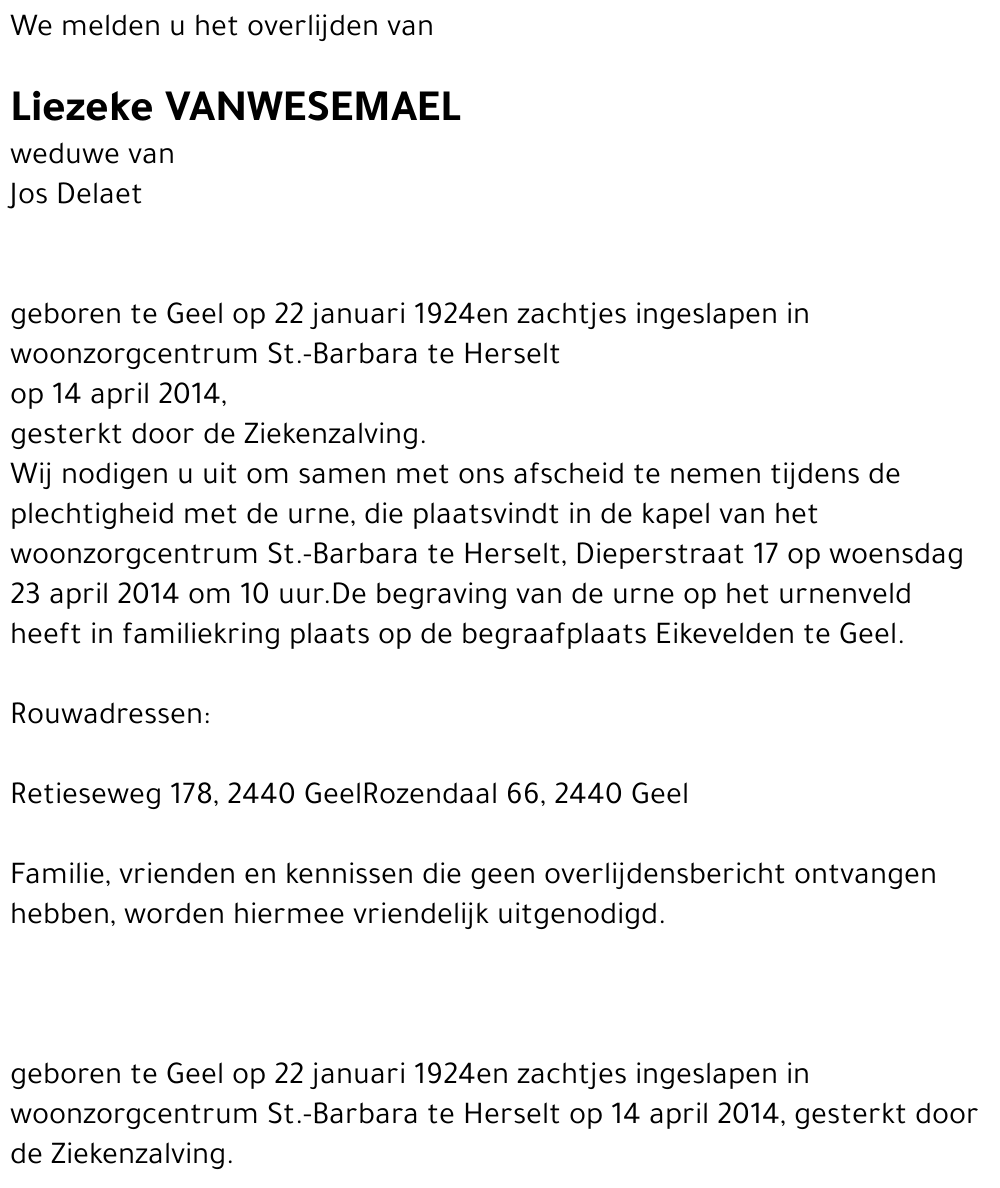 Liezeke Vanwesemael