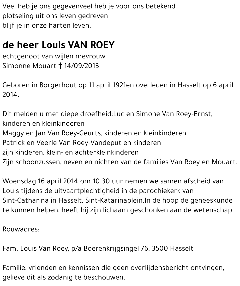 Louis Van Roey